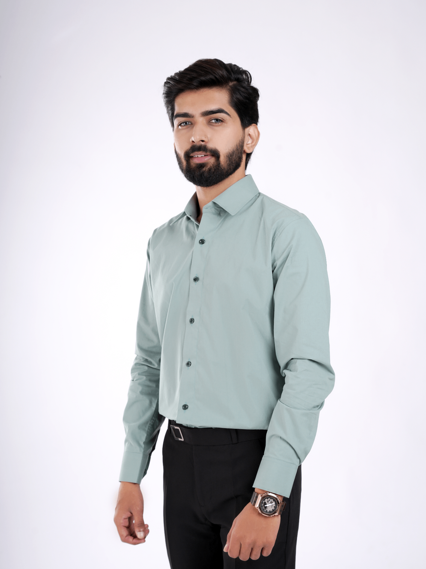Sage Green Cotton Shirt