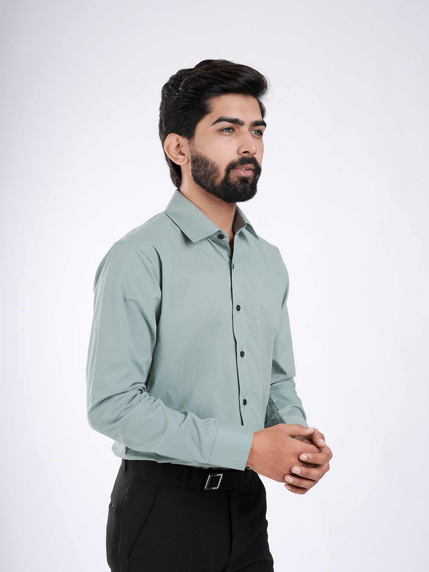 Sage Green Cotton Shirt