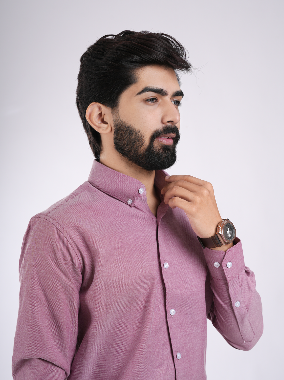 Dusty Rose Cotton Shirt