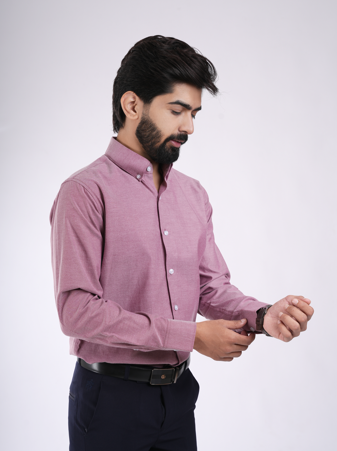 Dusty Rose Cotton Shirt