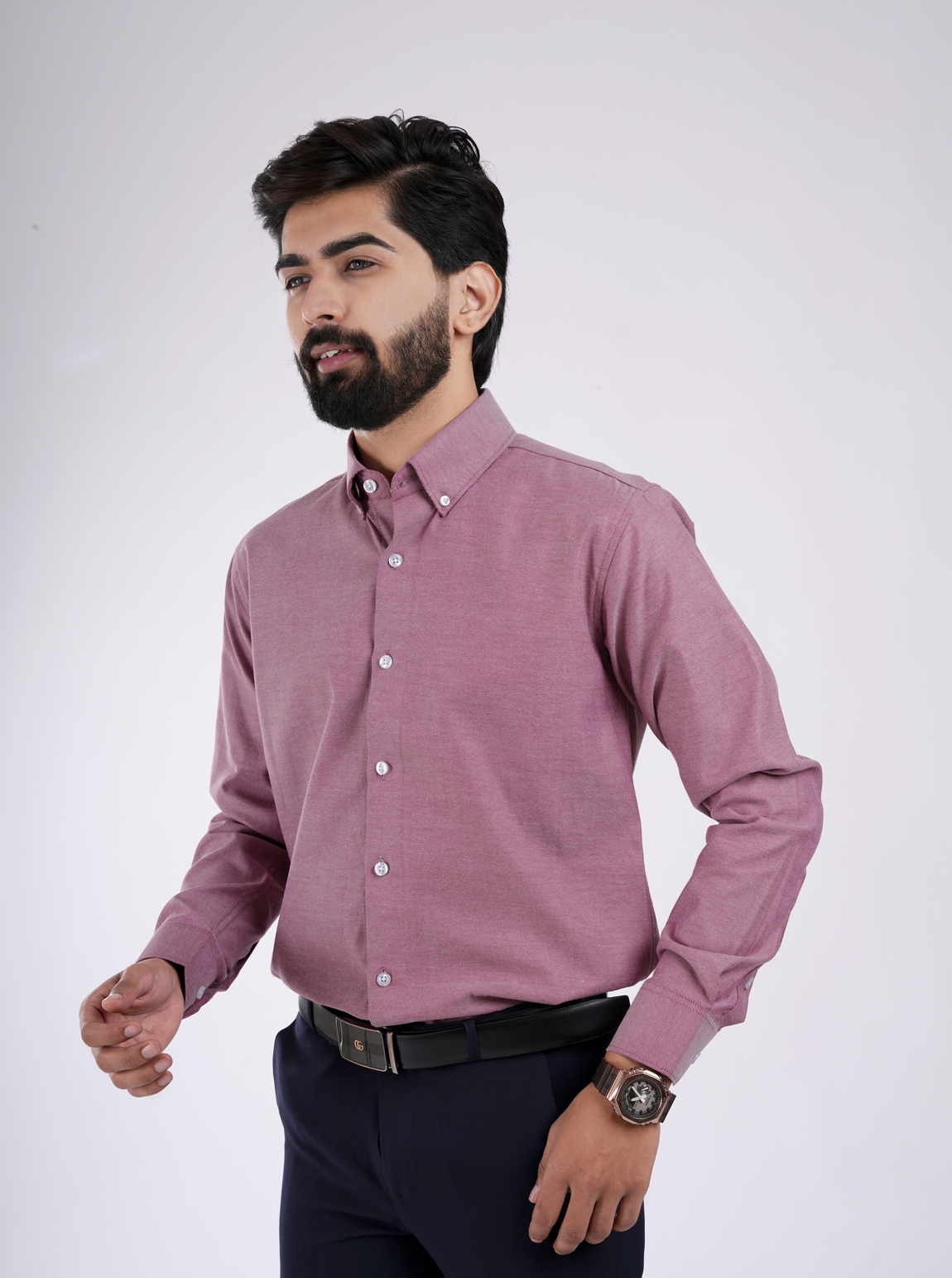 Dusty Rose Cotton Shirt