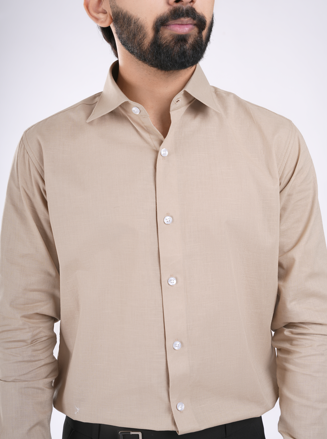 Sand Beige Cotton Shirt