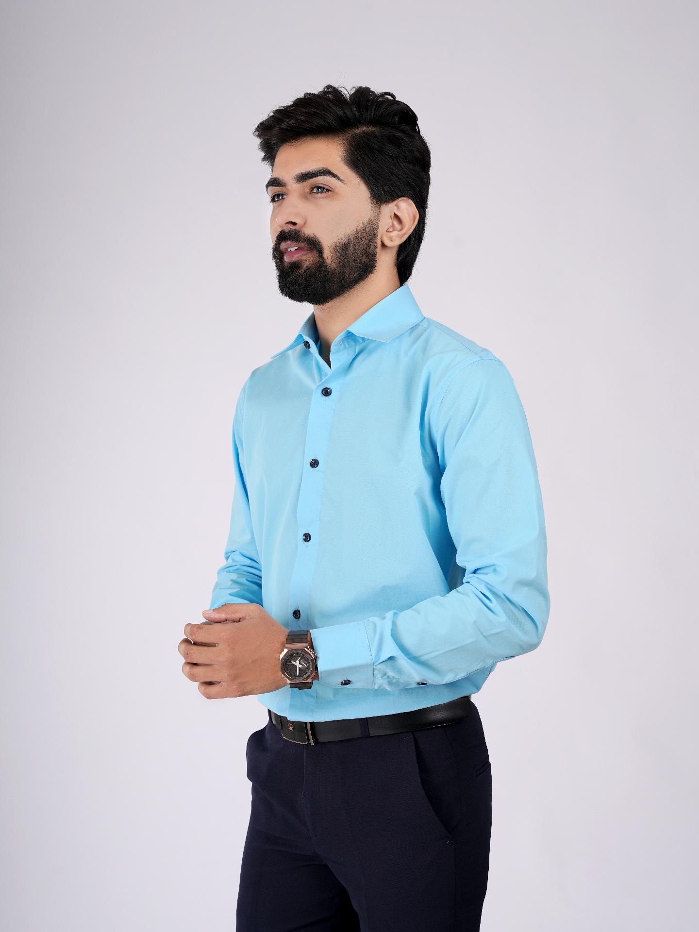 Blue Cotton Shirt